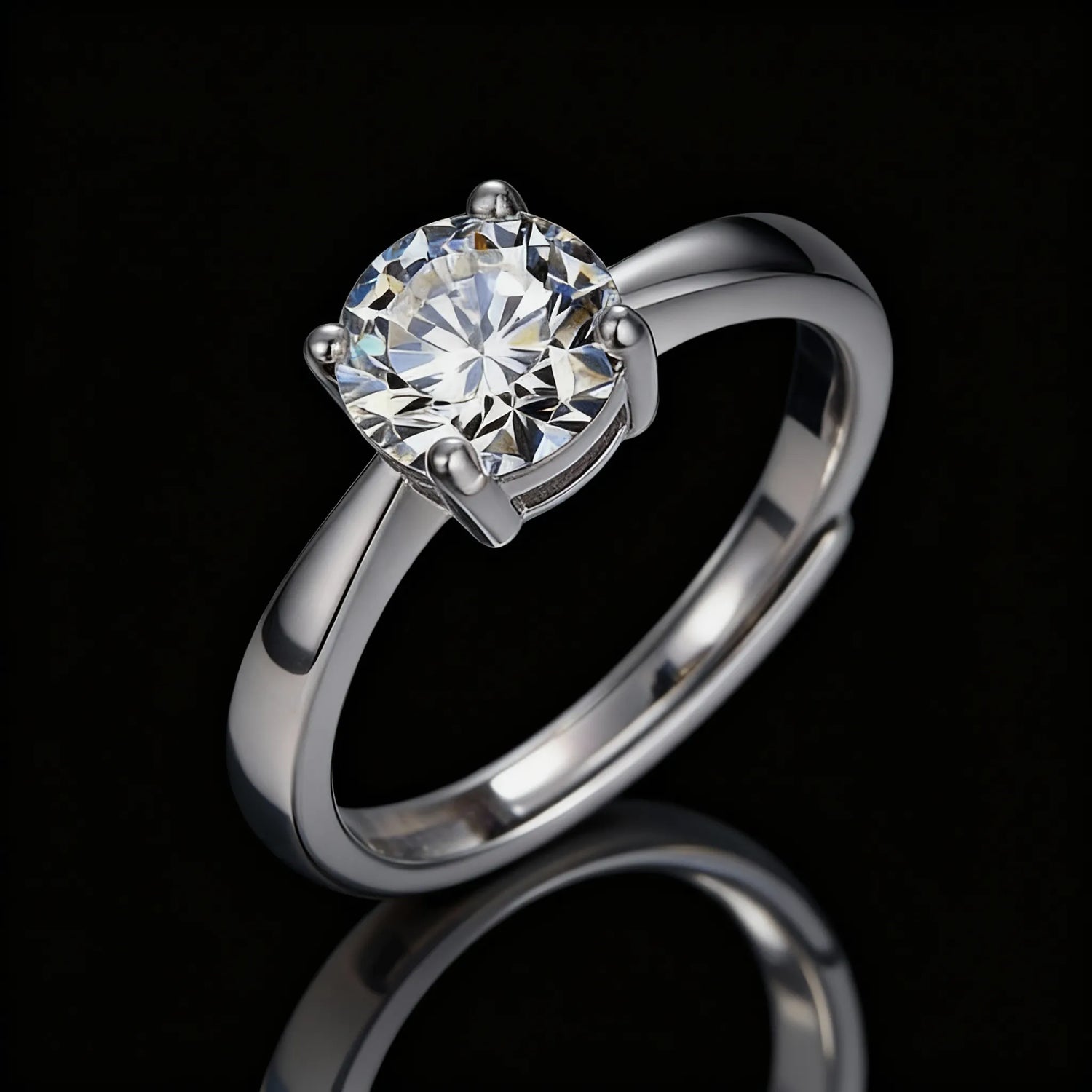 Eternal Luxe 1ct - Anello solitario - Unisize (taglia regolabile)