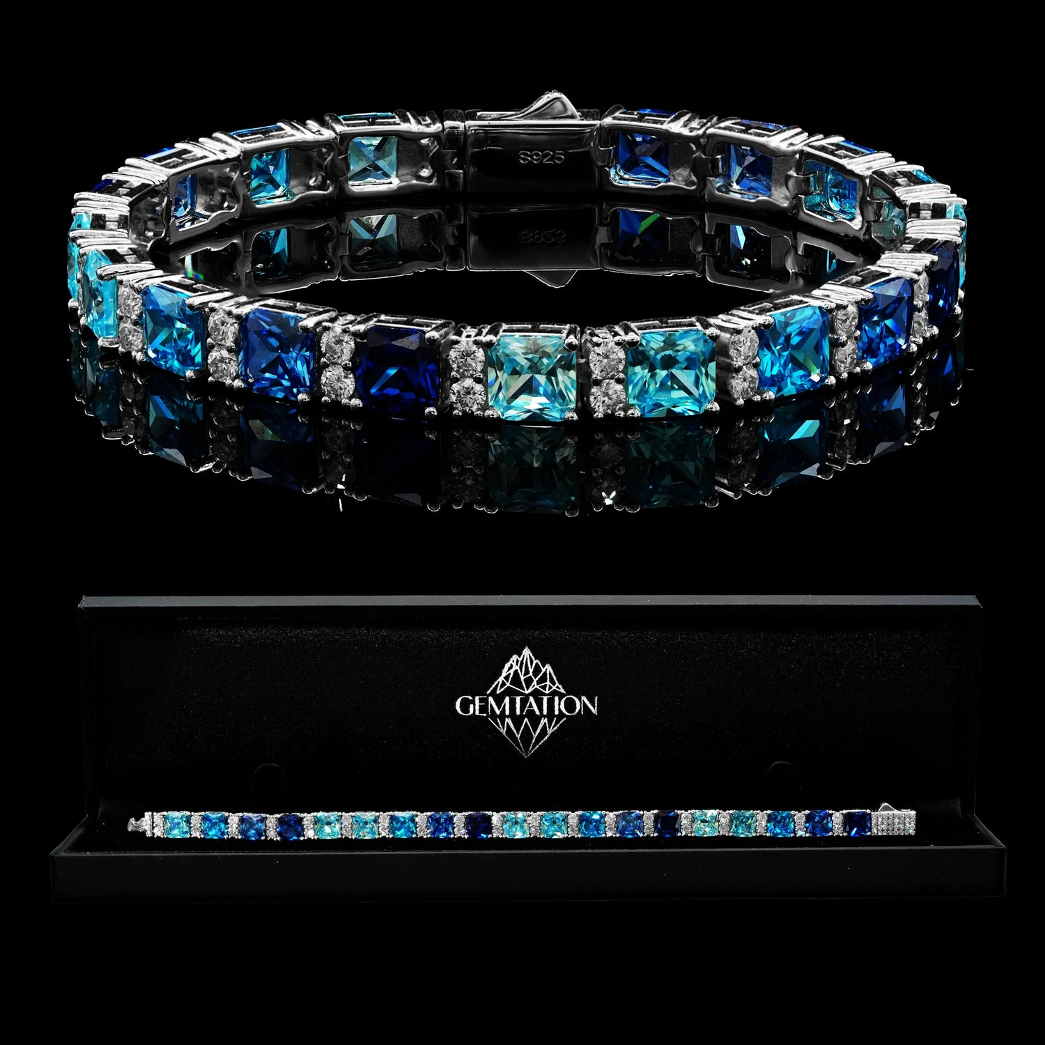 Ocean Luxe Pulsera o collar | 6,5 mm | Plata 925 & moissanita