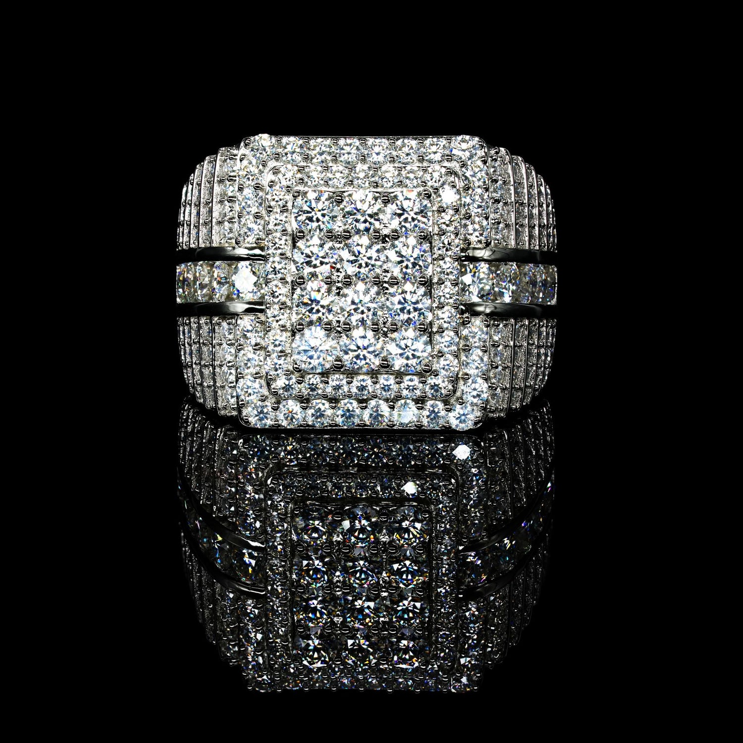 Anillo Presidencial | Plata 925 | Moissanita