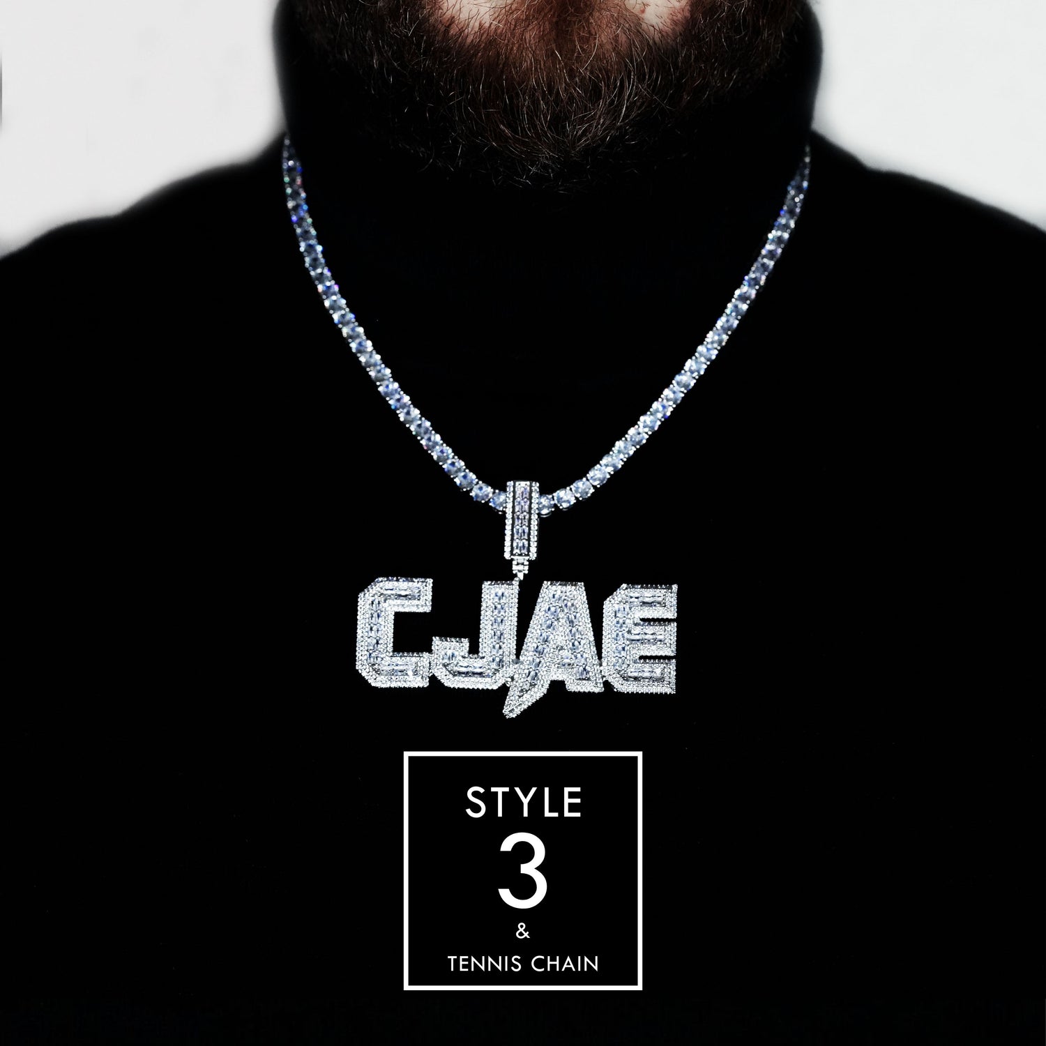 Identificador personalizado Iced-Out | 3 estilos