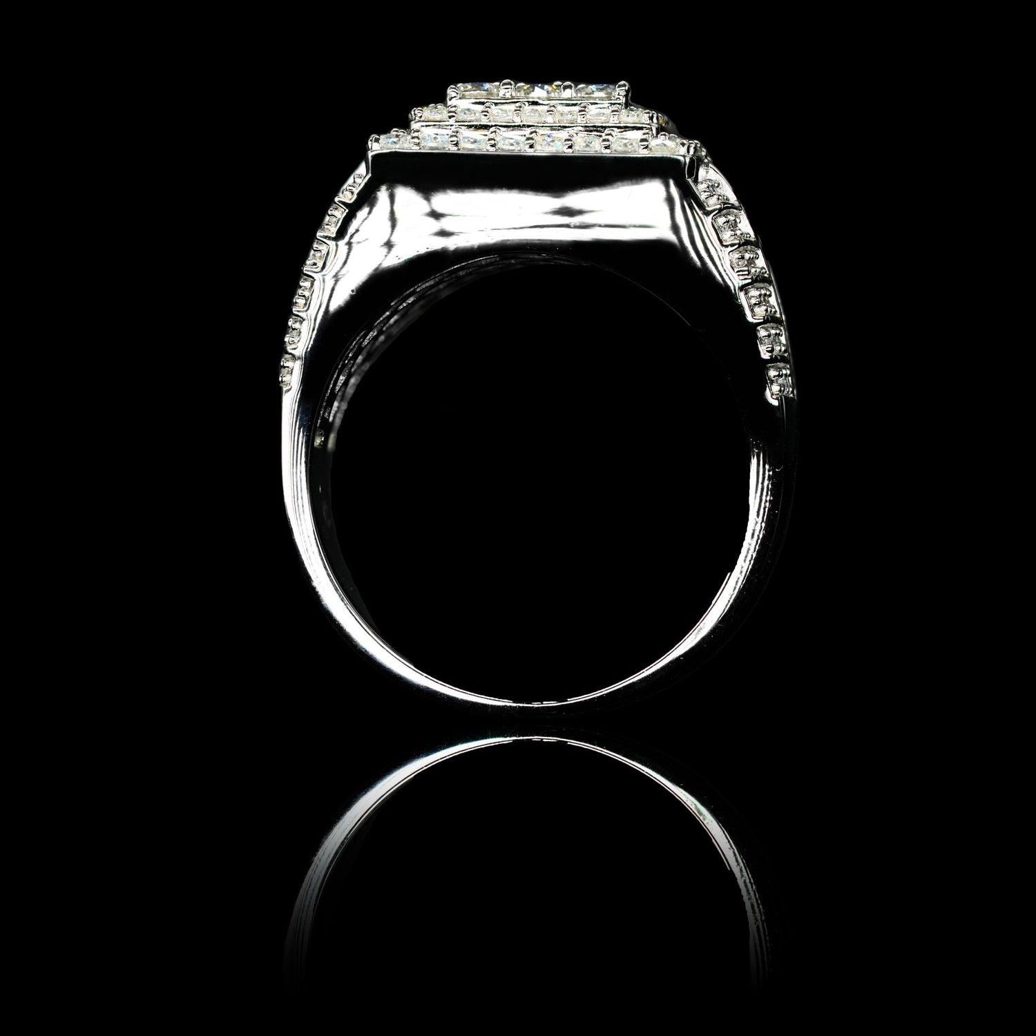 Anillo Presidencial | Plata 925 | Moissanita