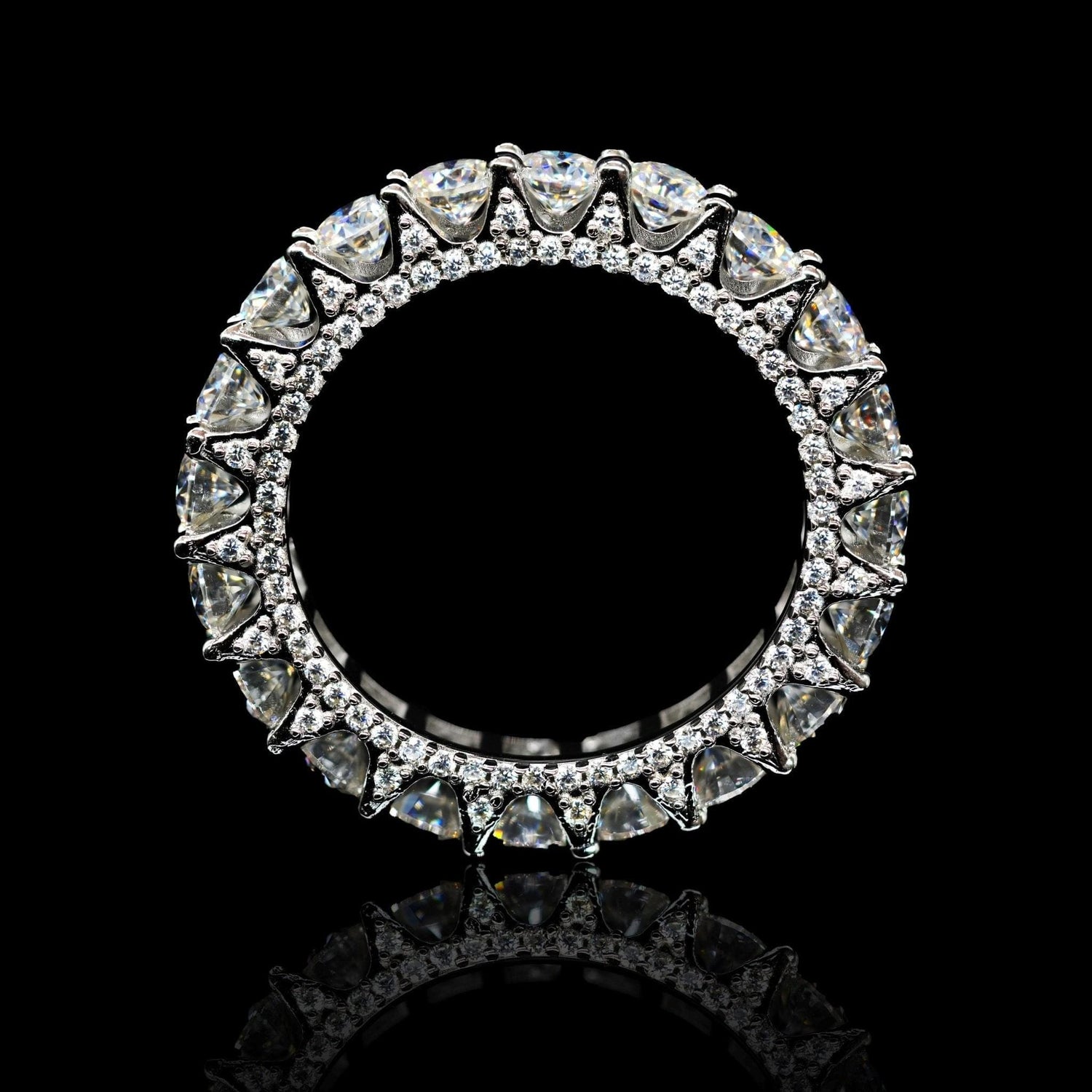 Luxe Crown Anillo | Plata 925 | moissanita