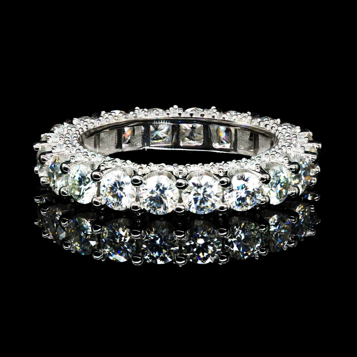 Luxe Crown Anillo | Plata 925 | moissanita