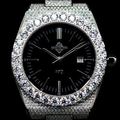 Modell N°2 | Uhr Iced-Out  | 42mm
