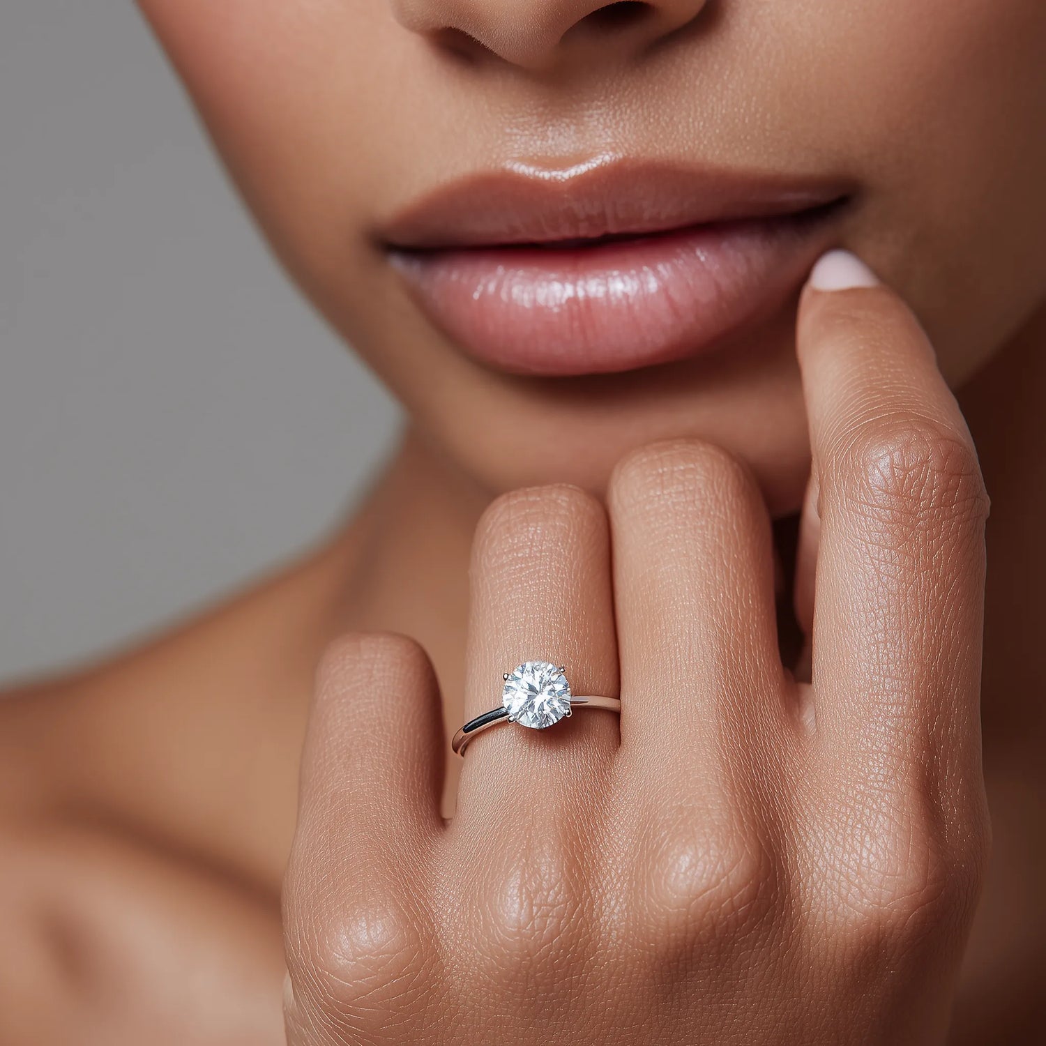 Eternal Luxe 1ct - Anello solitario - Unisize (taglia regolabile)