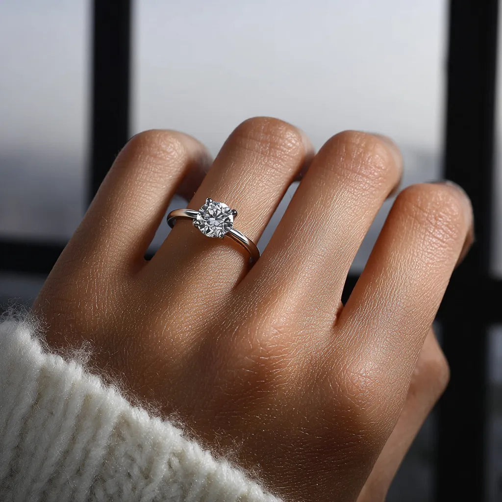 Eternal Luxe 1ct - Solitaire ring - Unisize (in maat verstelbaar)
