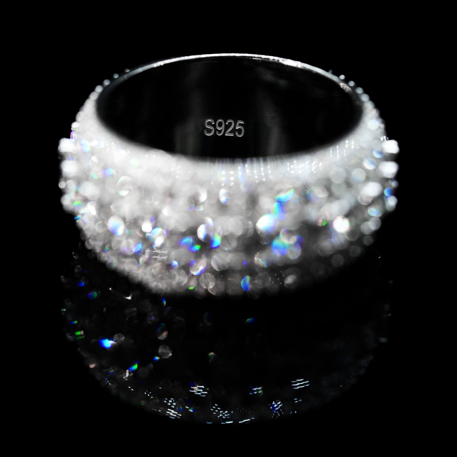 Frostfire Ring | 925 Silber | Moissanit